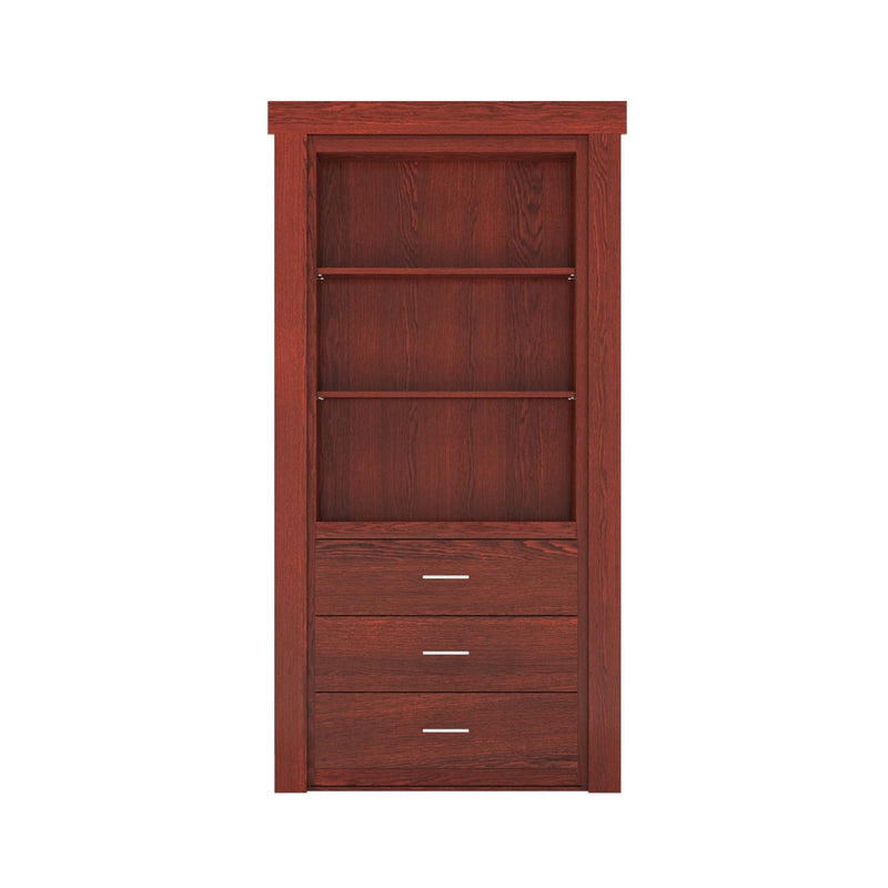 Hidden Flush Mount Oak Dresser Door