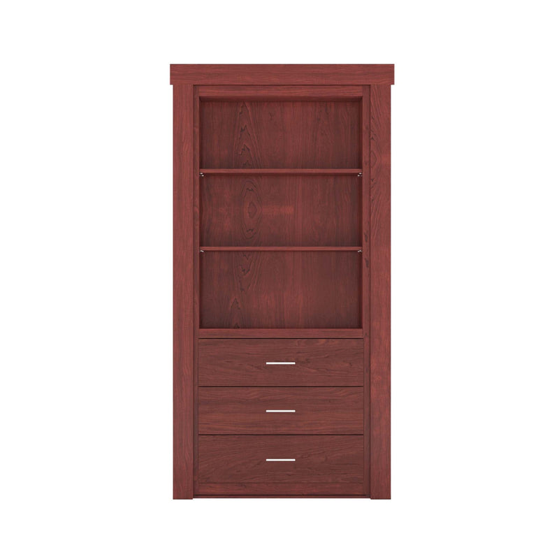 Hidden Flush Mount Maple Dresser Door