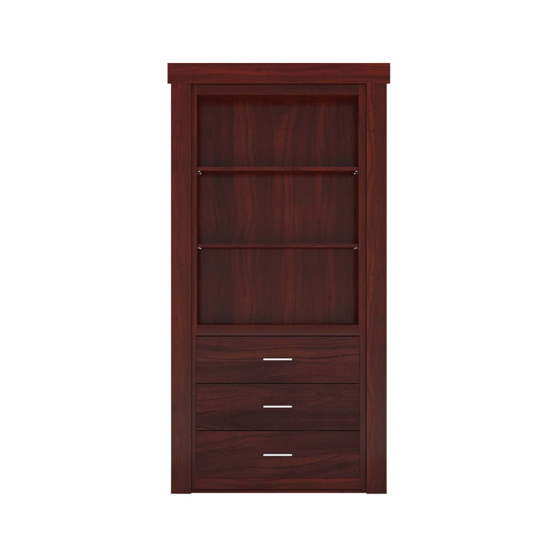 Hidden Flush Mount Walnut Dresser Door