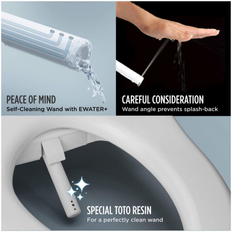 [MW4364726CEMFGN#01] TOTO Aquia IV Cube Washlet S7 With 1.28 GPF And 0.9 Elongated Bidet Toilet (SAK19352)