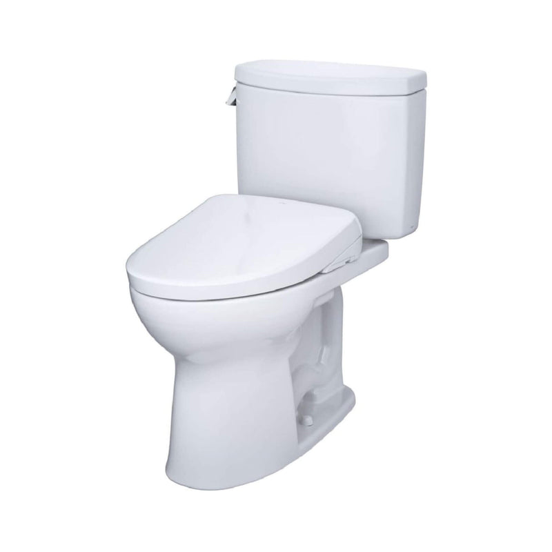 [MW4544726CEFG#01] TOTO Drake II 1.28 GPF Elongated Chair Height Toilet With Washlet S7 Bidet Seat (SAK29654)