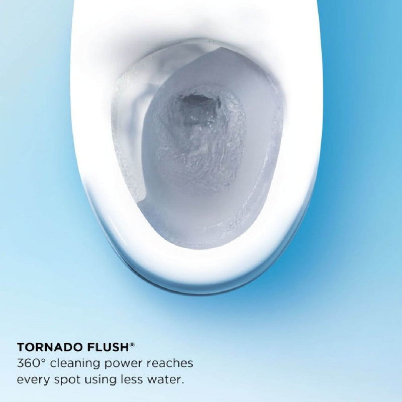 [MW6143074CEFG#01] TOTO Carlyle II 1.28 GPF One Piece Elongated Toilet With Left Hand Lever And Washlet C2 Bidet Seat (SAK17629)