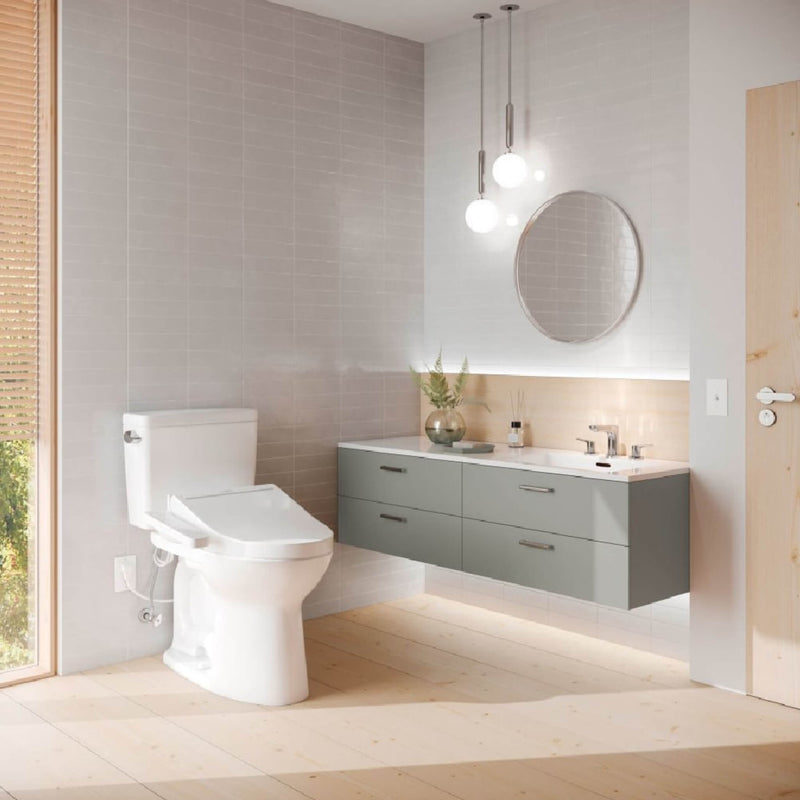[MW7763074CEFG.10#01] TOTO Drake 1.28 GPF With Washlet C2 Elongated Bidet Toilet And 10" Rough In (SAK73915)
