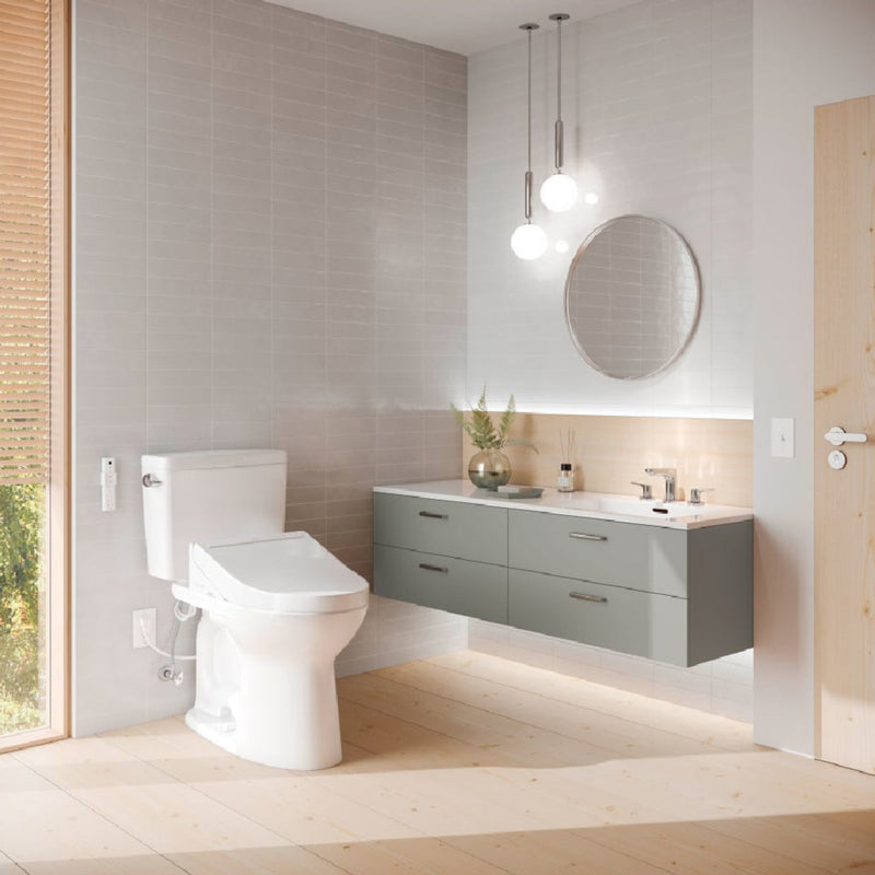 [MW7763084CEFG#01] TOTO Drake 1.28 GPF Washlet Universal Height Chair With C5 Bidet Toilet Seat (SAK70835)