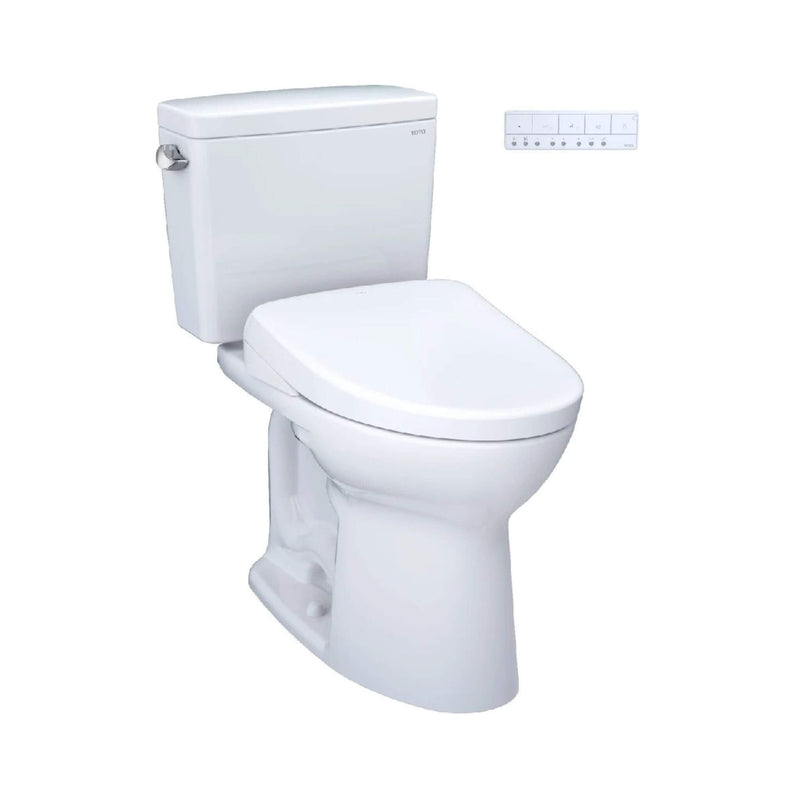 [MW7764736CEFGA#01] TOTO Drake 1.28 GPF Universal Height Toilet With S7A Auto Open Bidet Seat And Auto Flush (SAK73826)