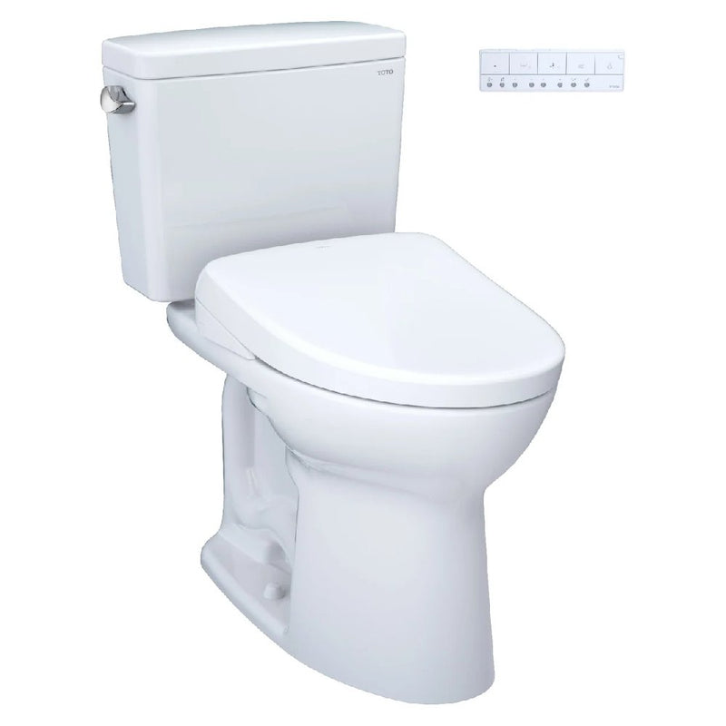 [MW7764736CEFGA.10#01] TOTO Drake Washlet S7A With 1.28 GPF Universal Height 10" Rough In Elongated Bidet Toilet (SAK35691)