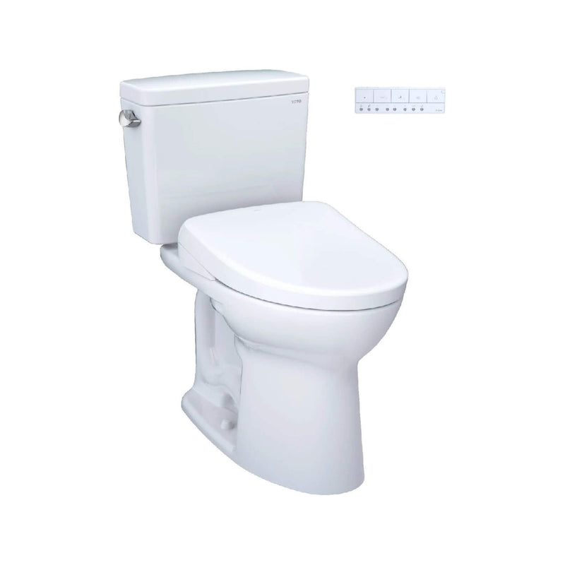 [MW7764736CEFGA.10#01] TOTO Drake Washlet S7A With 1.28 GPF Universal Height 10-Inch Rough-In Elongated Bidet Toilet (SAK35691)