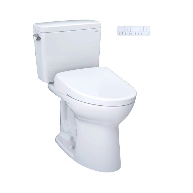 [MW7764736CEGA#01] TOTO Drake 1.28 GPF Elongated Toilet With Washlet S7A Heated Auto Open Bidet Seat (SAK85137)
