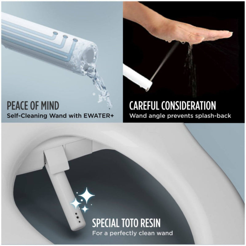[MW7764736CEFGA.10#01] TOTO Drake Washlet S7A With 1.28 GPF Universal Height 10-Inch Rough-In Elongated Bidet Toilet (SAK35691)