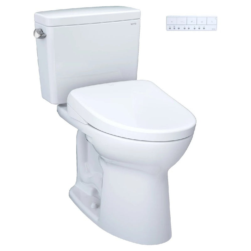 [MW7764736CSFGA#01] TOTO Drake 1.6 GPF Elongated Toilet With S7A Auto Open Bidet Seat And EWater (SAK15280)