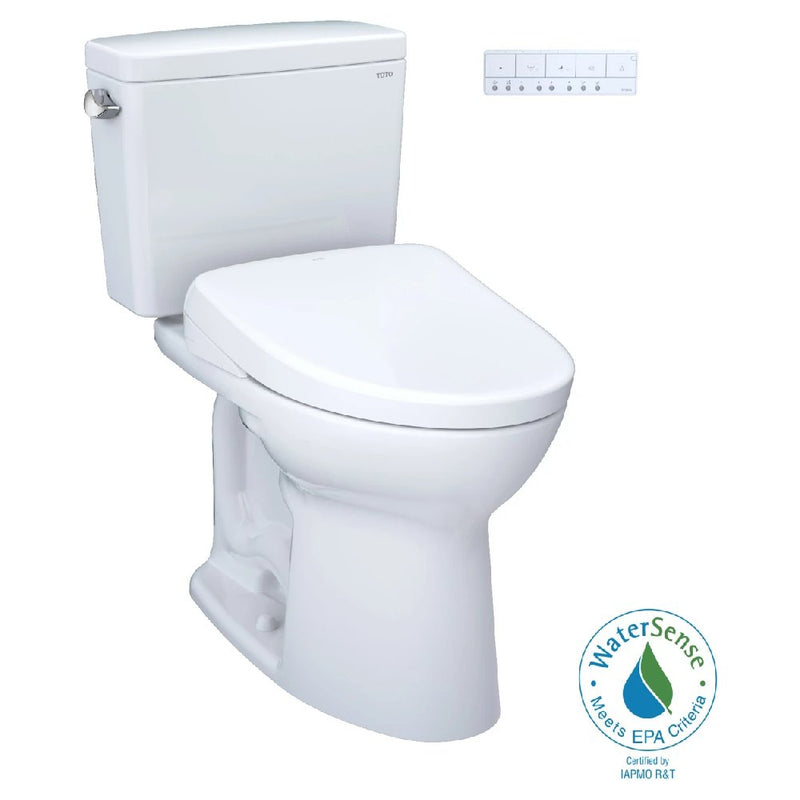 [MW7764736CSFGA#01] TOTO Drake 1.6 GPF Elongated Toilet With S7A Auto Open Bidet Seat And EWater (SAK15280)