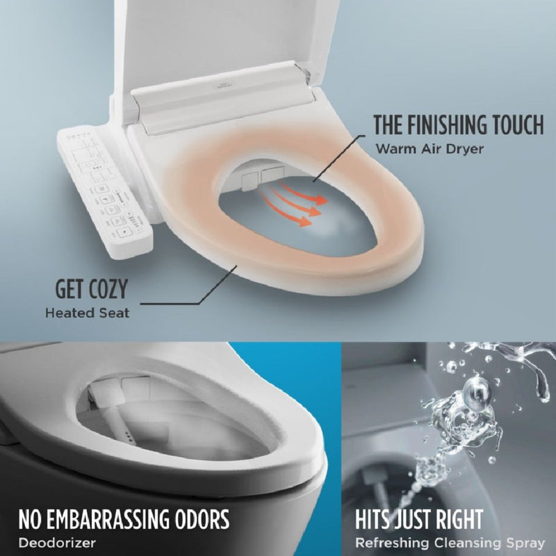 [MW7863074CEG#01] TOTO Drake Transitional Washlet C2 Bidet Seat With 1.28 GPF Elongated Toilet (SAK90371)