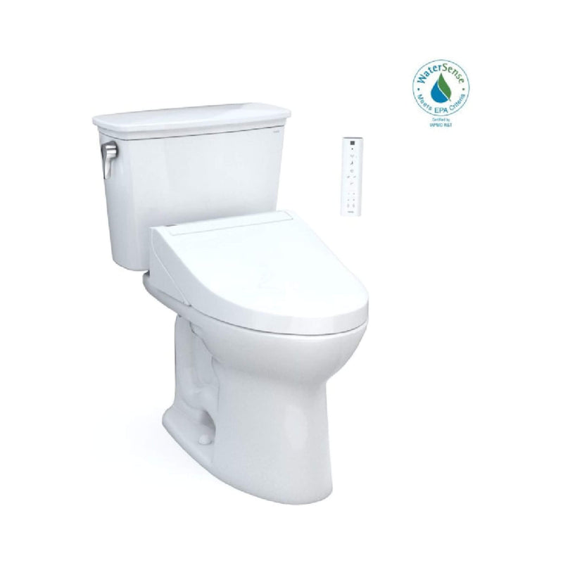 [MW7863084CEFG.10#01] TOTO Drake Washlet C5 With 1.28 GPF Elongated Bidet Toilet With Left Hand Lever (SAK78219)