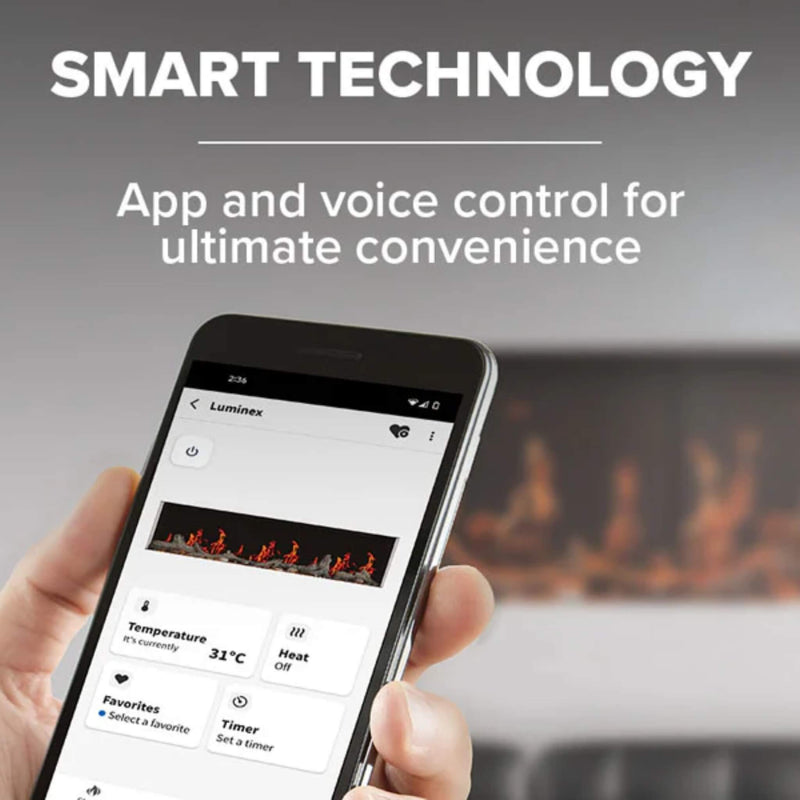 Napoleon Luminex 65" LCD Built-In Electric Fireplace With Remote Control [NEFL65LCD-3SV] (SAK83665)