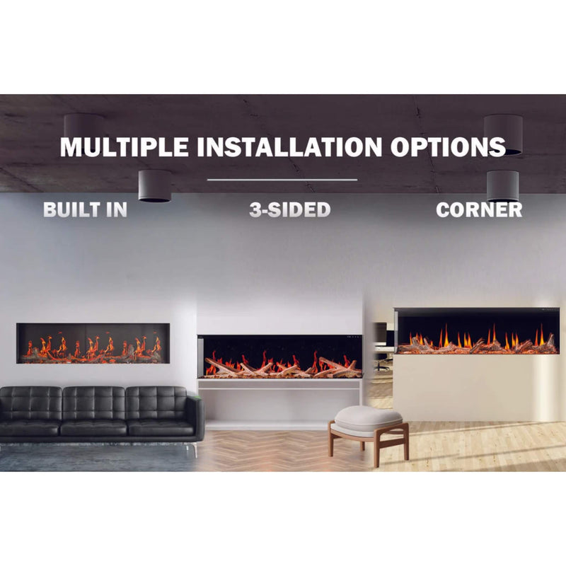 Napoleon Luminex 65" LCD Built-In Electric Fireplace With Remote Control [NEFL65LCD-3SV] (SAK83665)