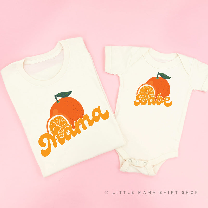 Mama/Babe Fruit - (Choose Your Fruit) - Set of 2 Matching Tees