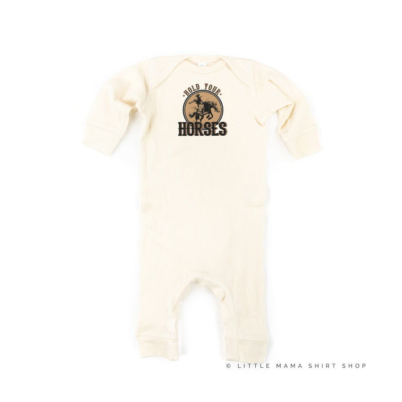 Hold Your Horses - Distressed Design - Baby Sleeper
