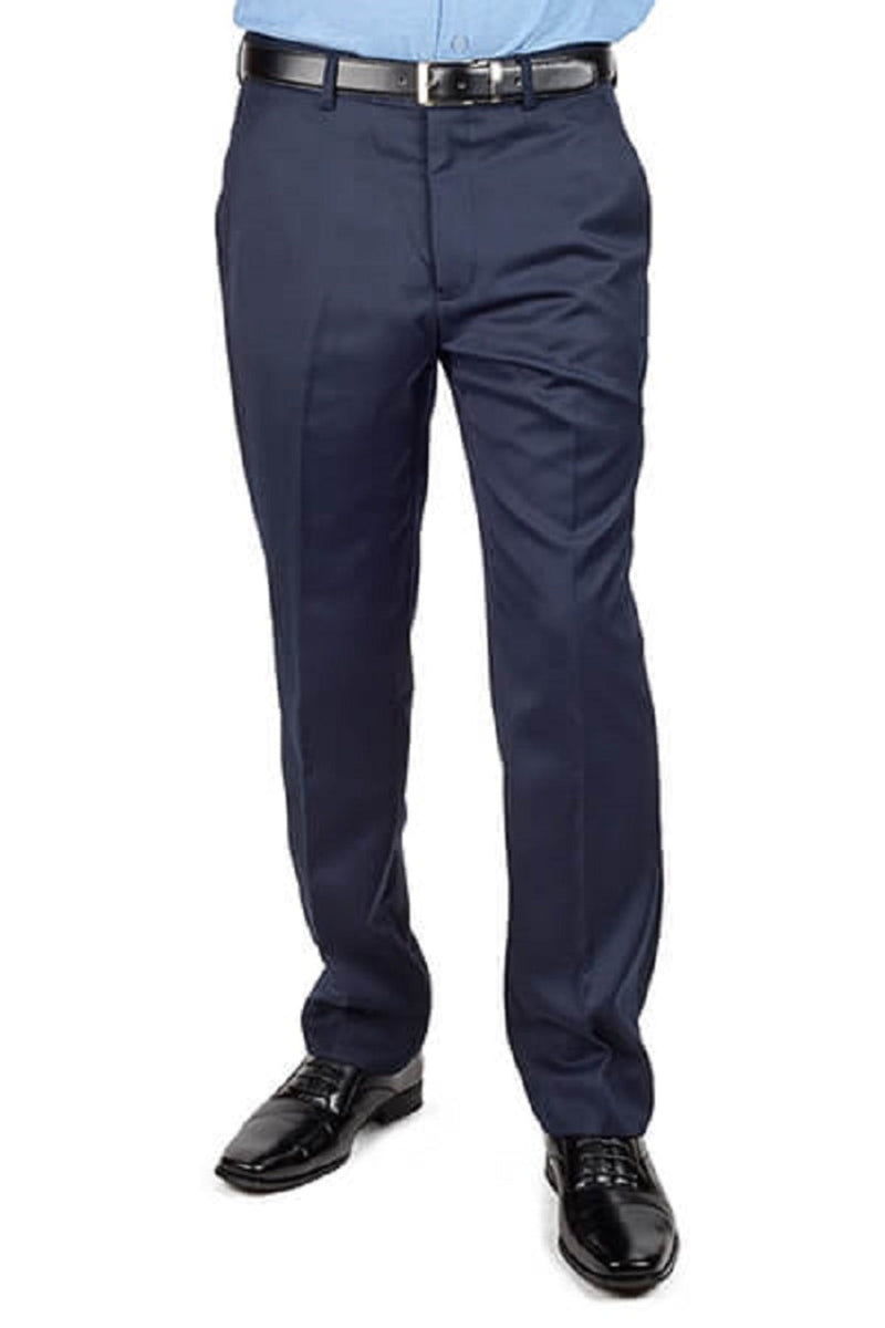 Navy Blue Slim Fit Dress Pants