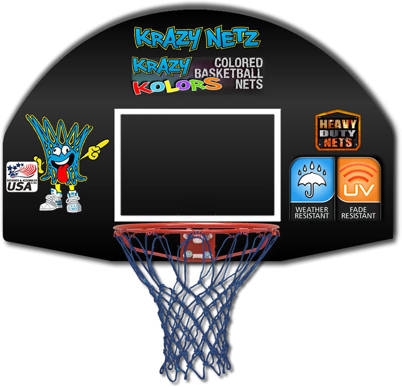 Krazy Netz Heavy Duty Navy Blue Basketball Rim Net