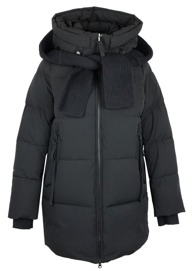 Double-hooded Insulated Bio-Down Coat