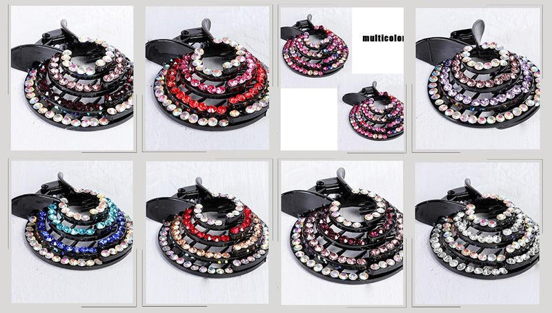 New Crystal Bird Nest Ponytail Holder Fair Crab Claw Clip Hairpin Rhinestone for Women Girls Accessories Barrettes Headwear Gorgeous Hair Accessories For Women