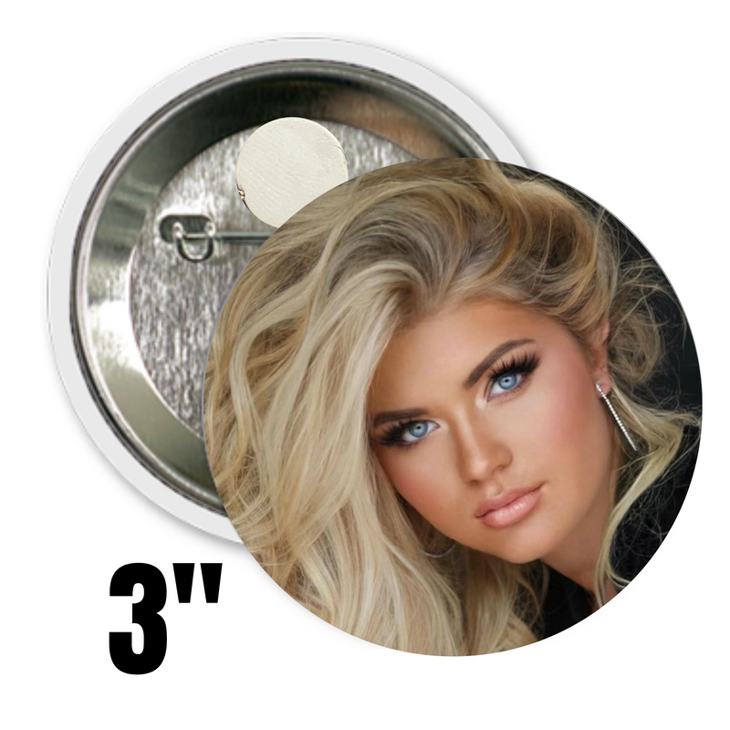 Custom 3" Photo Button