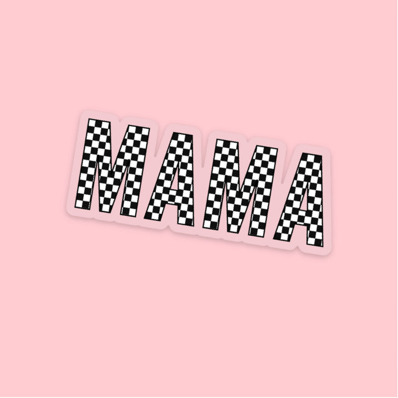 LMSS® STICKER - MAMA (Black and White Checkers)