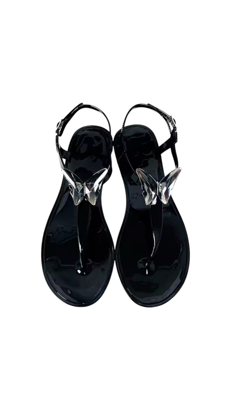 ALIANA Nude Gel Beach Sandals