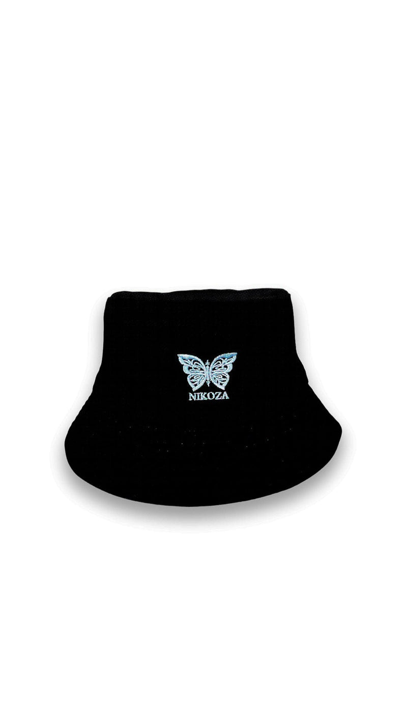 Black/White Nikoza Bucket Hat