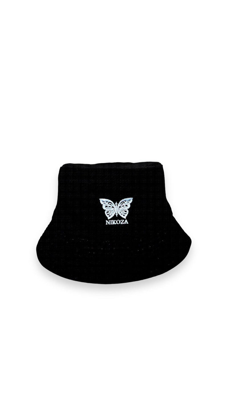 White/Black Nikoza Bucket Hat