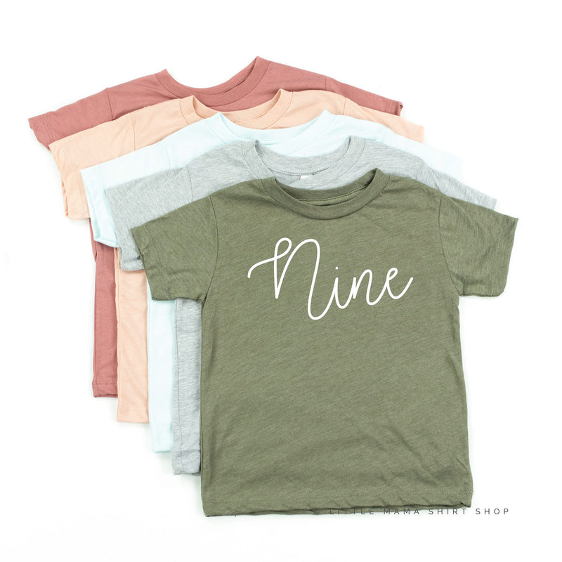 Birthday Number - New Cursive - Child Tee