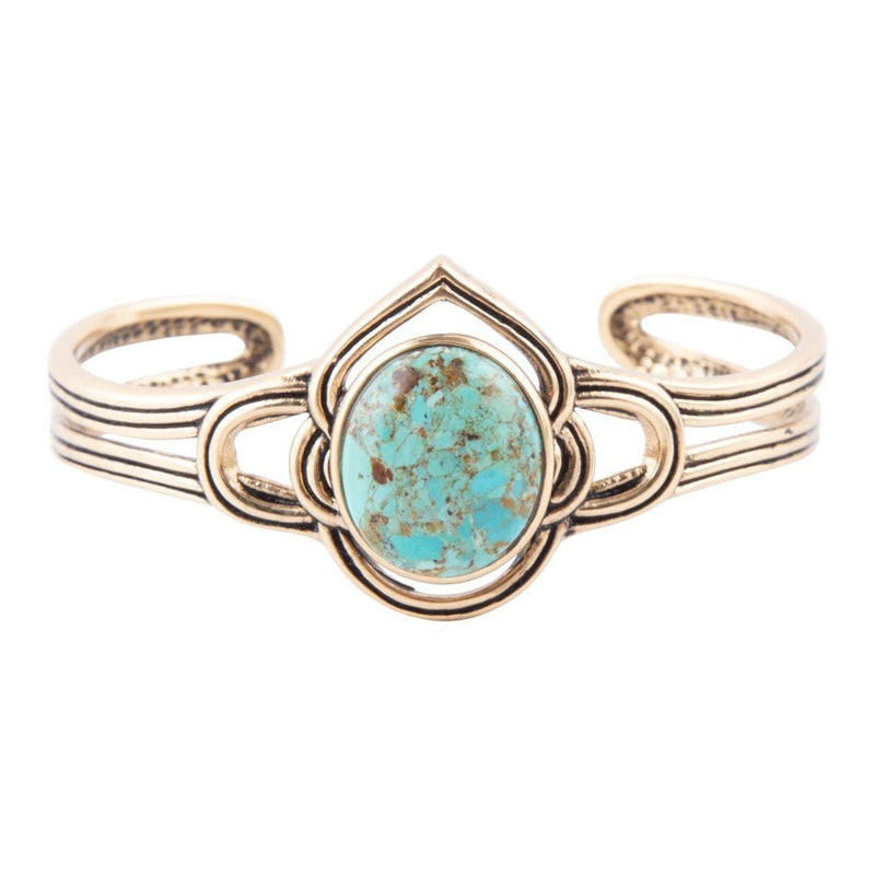 Nova Turquoise and Bronze Cuff Bracelet
