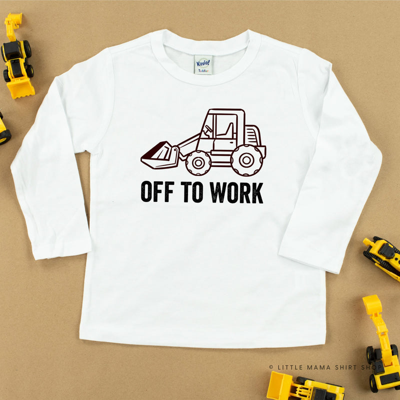 Off To Work - Child Long Sleeve Tee