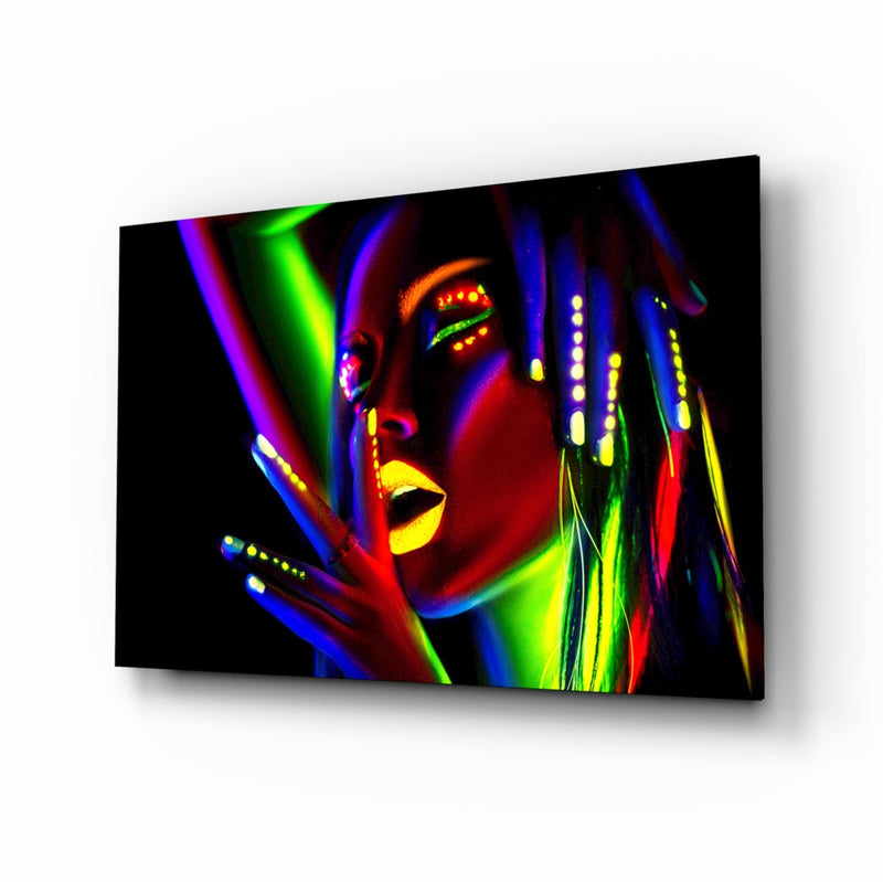 Female Portrait 28 Glass Wall Art