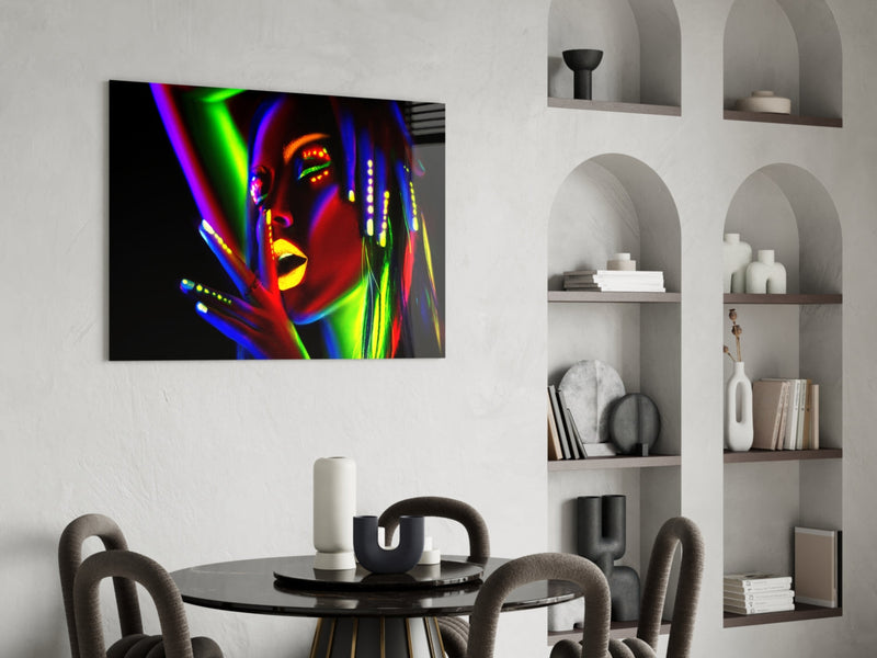 Female Portrait 28 Glass Wall Art