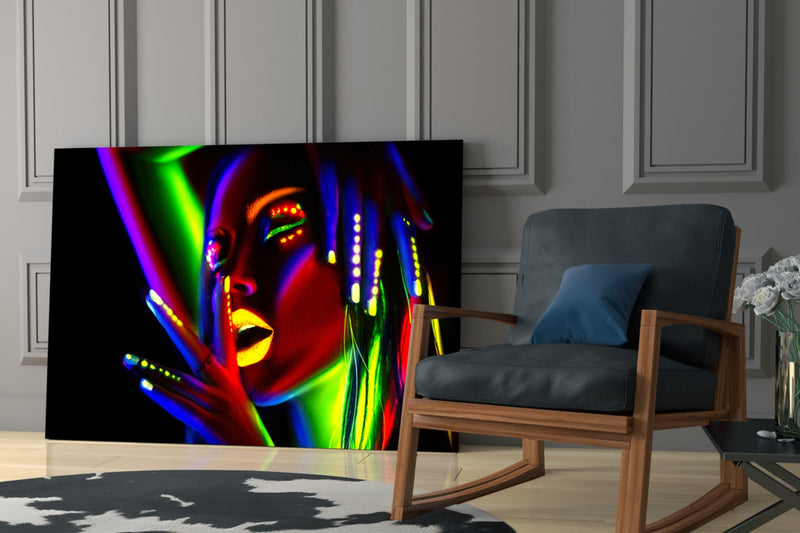 Female Portrait 28 Glass Wall Art