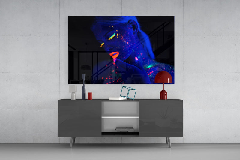 Woman Portrait 29 Glass Wall Art