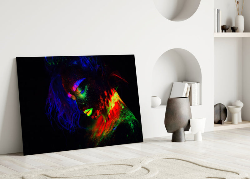 Female Portrait 32 Glass Wall Art