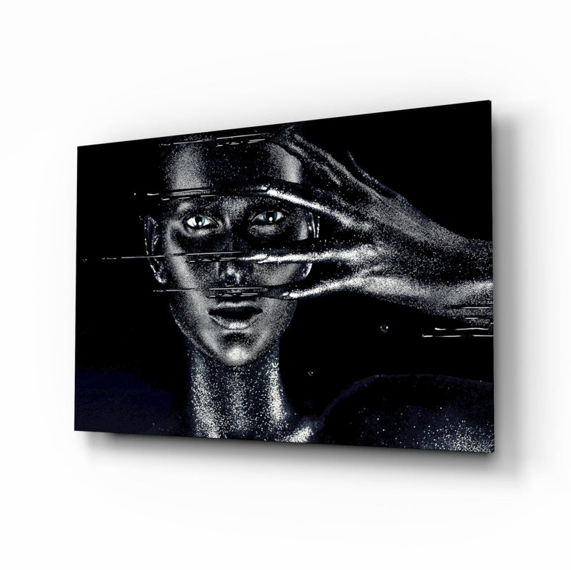 Female Portrait 36 Glass Wall Art