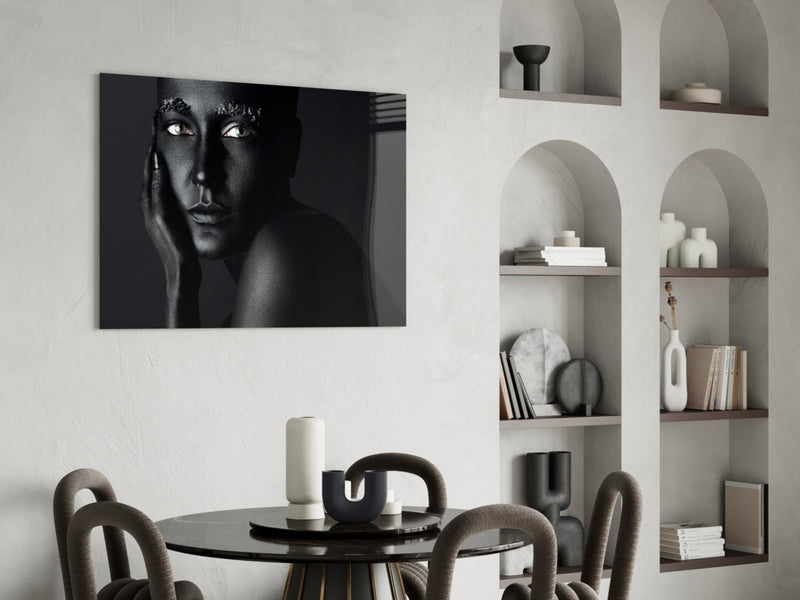 Woman Portrait 37 Glass Wall Art