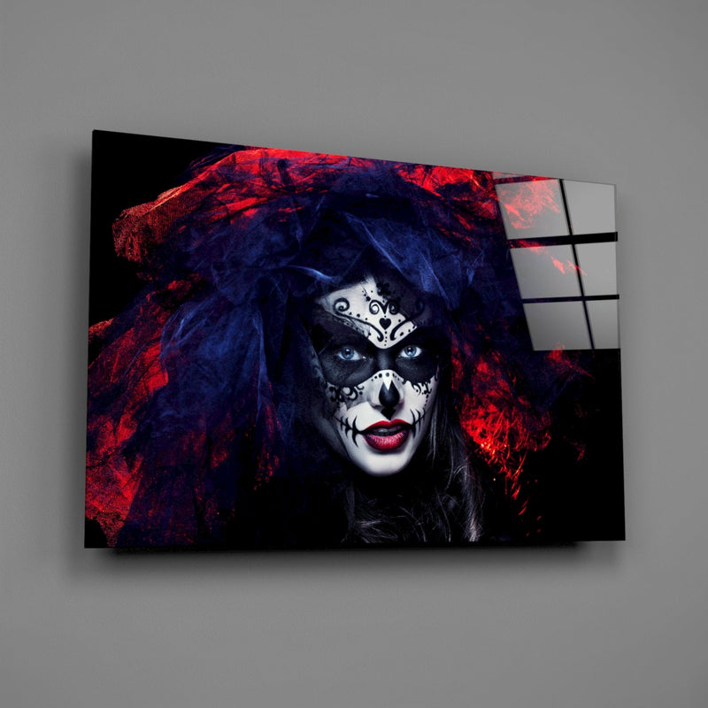 Woman Portrait 41 Glass Wall Art