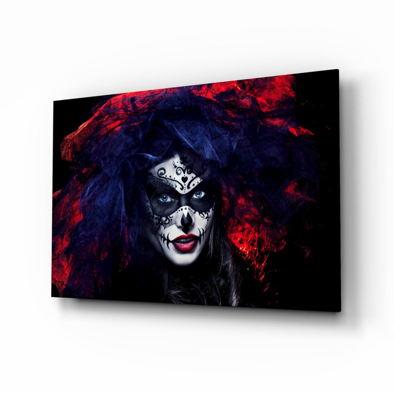Woman Portrait 41 Glass Wall Art