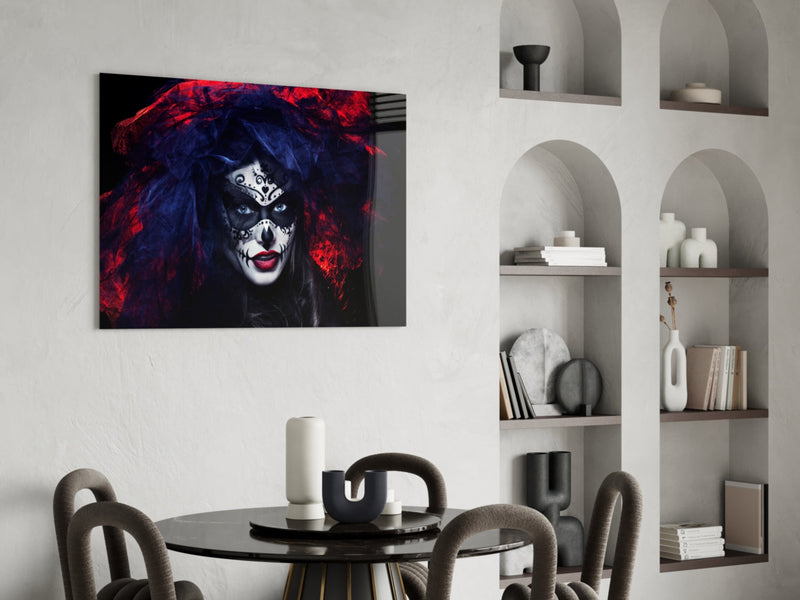 Woman Portrait 41 Glass Wall Art