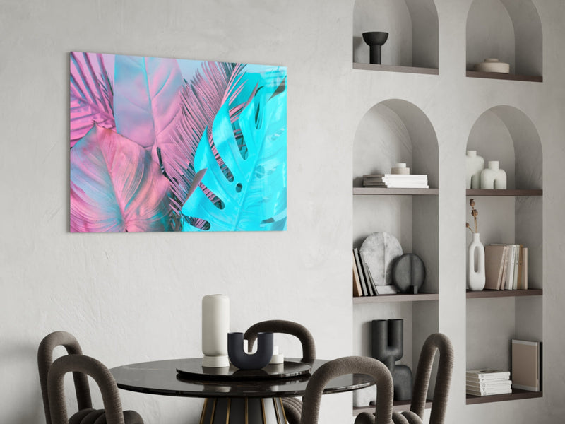 Tropical Leaf Glass Wall Art