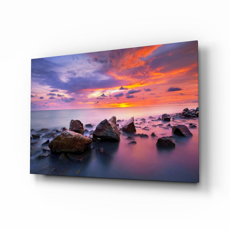 Sunset at Sea Glass Wall Art