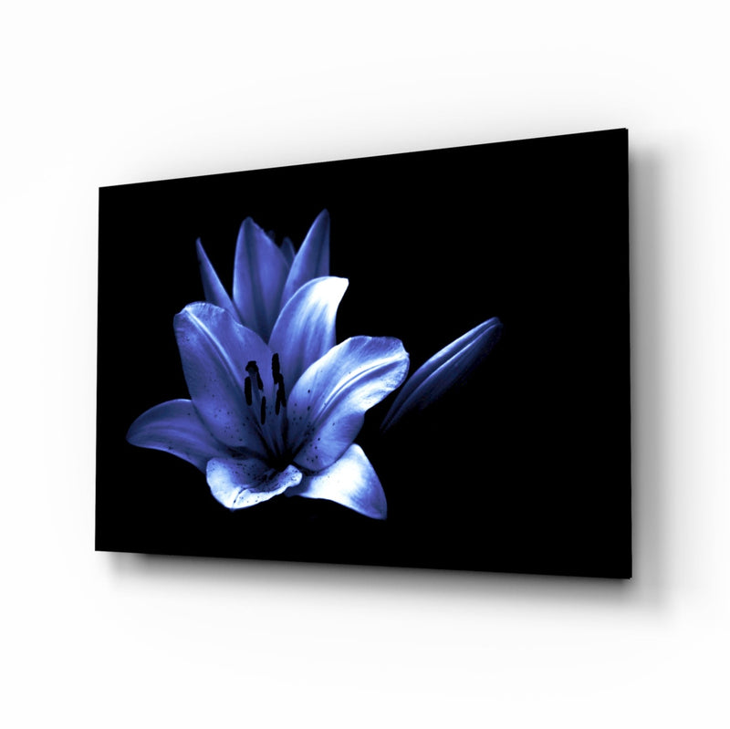 Purple Flower Glass Wall Art
