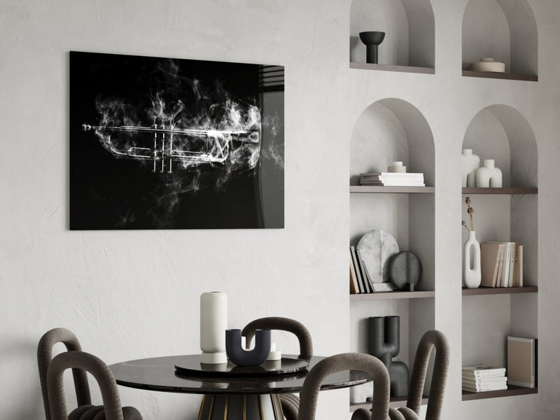 Trumpet Glass Wall Art