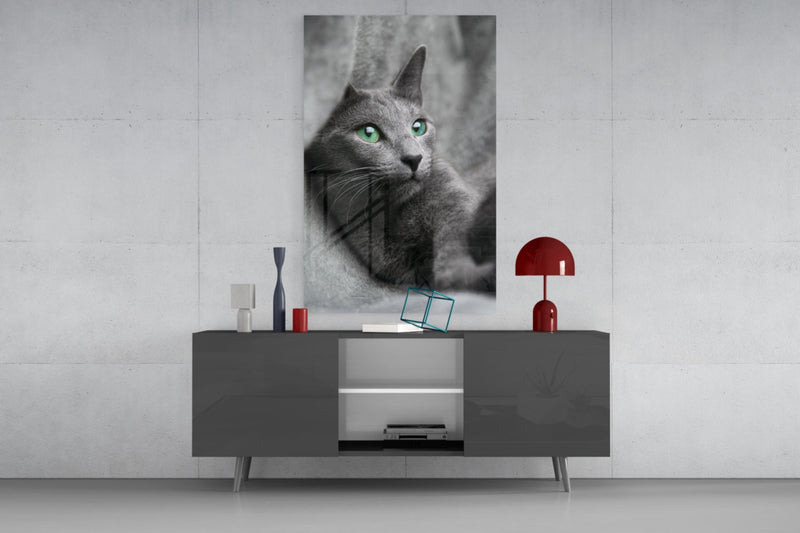 Cat Glass Wall Art