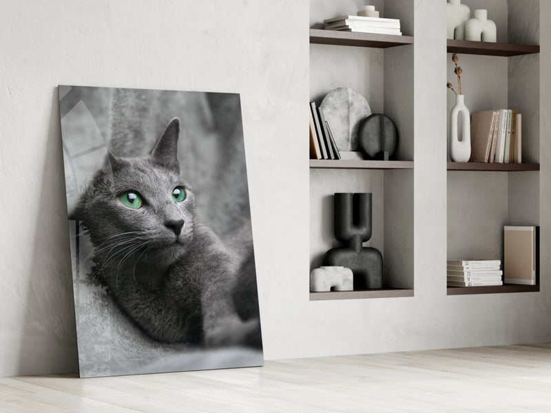 Cat Glass Wall Art