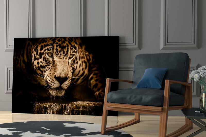 Leopard Glass Wall Art